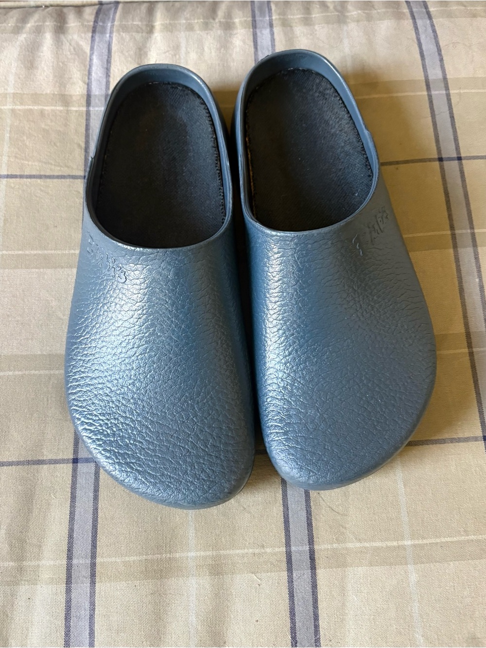 Women’s Navy Birkenstock Clogs - Picture 2 of 2